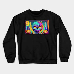 Spooky couple in a cornfield Crewneck Sweatshirt